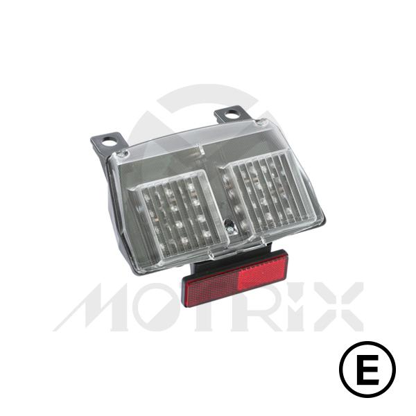 Taillight (LED) for DUCATI 748/916/996/998, clear lens, with E-mark