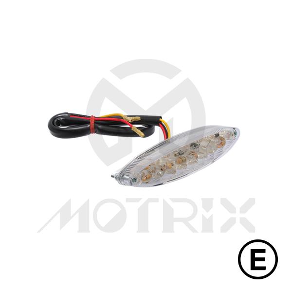 Universal taillight(LED), clear lens, with E-mark