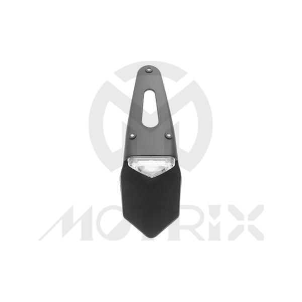 Universal taillight(LED), with black bracket, with E-mark