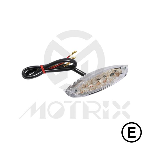 Universal taillight(LED), clear lens, with E-mark