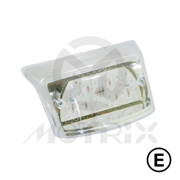 Universal taillight(LED), clear lens, with E-mark, with winkers
