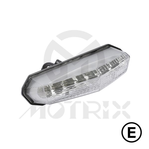 Universal taillight(LED), clear lens, with E-mark