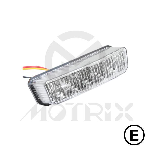 Universal taillight(LED), clear lens, with E-mark