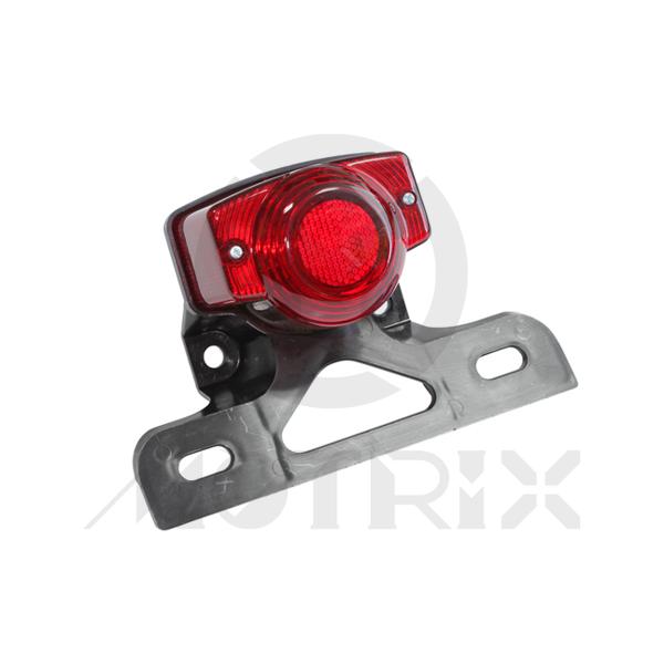 Tail lamp for HONDA MONKEY, red lens, with bracket