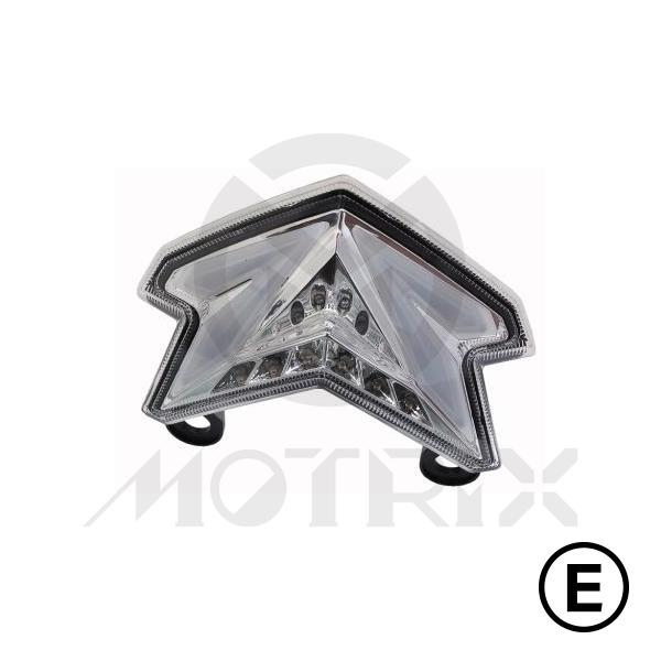 Taillight(LED) for KAWASAKI ZX-6R, Z800, smoke lens, black base, with E-mark, with indicator