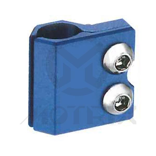 CNC alloy brake line clamps for KAWASAKI KX 65, KX 100, KX 125, KX 500, YAMAHA YZ 85 blue