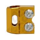 CNC alloy brake line clamps for KAWASAKI KX 80, KX 112, KX 250, KX 450XC, KXF 250, SUZUKI RM 65, RM 125, RM 250, RMZ 250, RMZ 450 gold