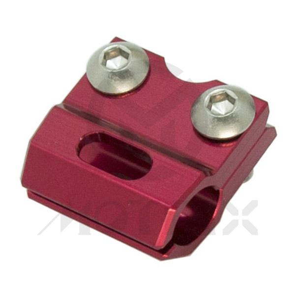CNC alloy brake line clamps for HONDA CR 80R, CR 85R, CR 125R, CR 250R, CRF 150R, CRF 450R red