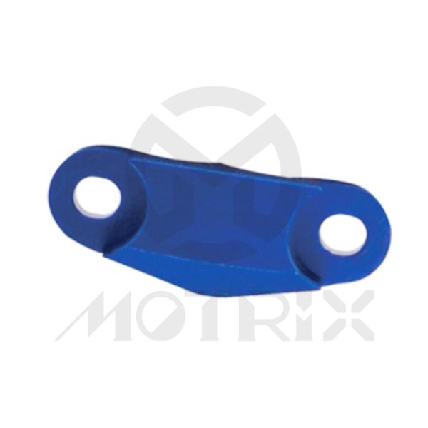 CNC alloy brake line clamps for FANTIC XEF 250, YAMAHA WRF 250, WRF 450 blue