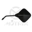 Mirror for universal, black square style with 10mm Thread