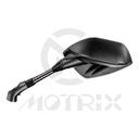 Mirror for universal. Housing : Plastic / Black ; Stay : Aluminum / Black