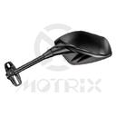 Mirror for universal. Housing : Plastic / Black ; Stay : Aluminum / Black