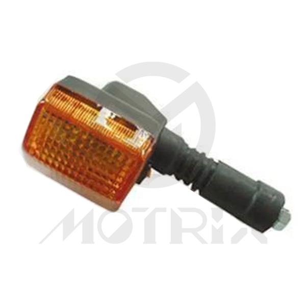 Rear indicator FOR HONDA XL250R A '86 / NX650 DOMINATOR RD02 RD08 /XRV750. With E-mark/amber lens/black stem/bulb