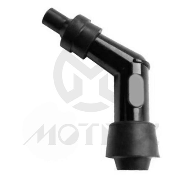 Spark plug resistor covers 120° elbow type, resistor: 5KΩ. NGK Type: VD05E