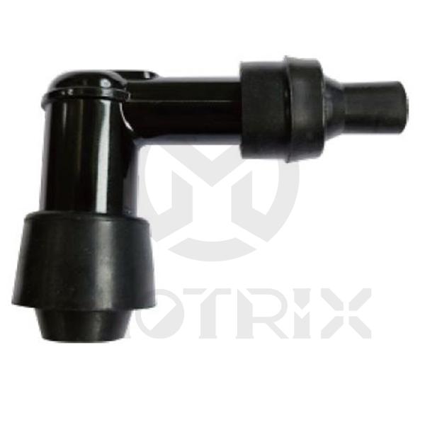 Spark plug resistor covers 90° elbow type, resistor: 5KΩ. NGK Type: LB05EP