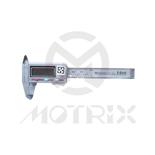 Digital caliper. Measurement Range: 0mm ~ 75mm / 0" ~ 3". Display mm / inch Decimal. Resolution: 0.01mm / 0.0005"