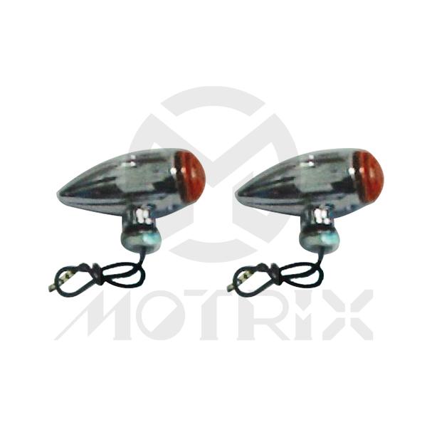 Universal winker clear lens / chrome base with E-MARK