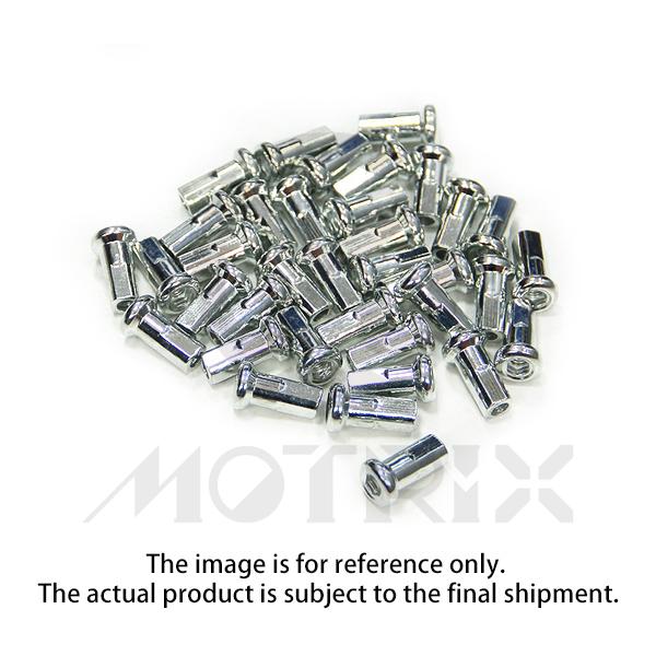 Coated nipple 8mm, silver (36 PCS=1 BAG)