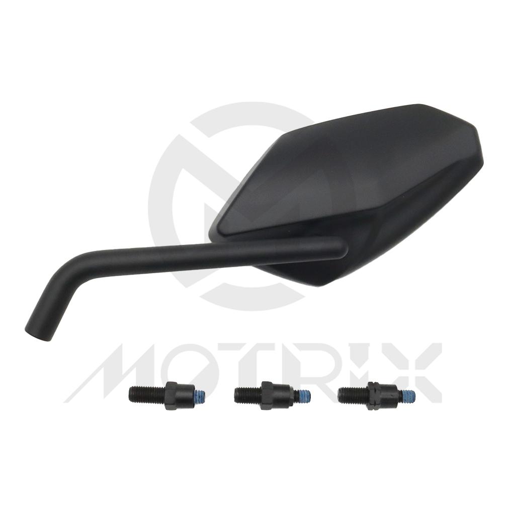 (LH) Universal mirror black with E-mark