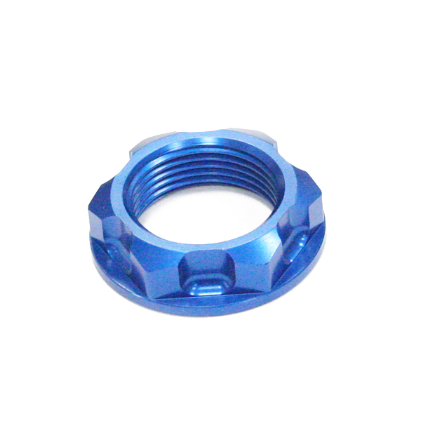 Steering stem nut, CNC machined for YAMAHA TTR250; WR250X ; KAWASAKI KX125, KLX450R
