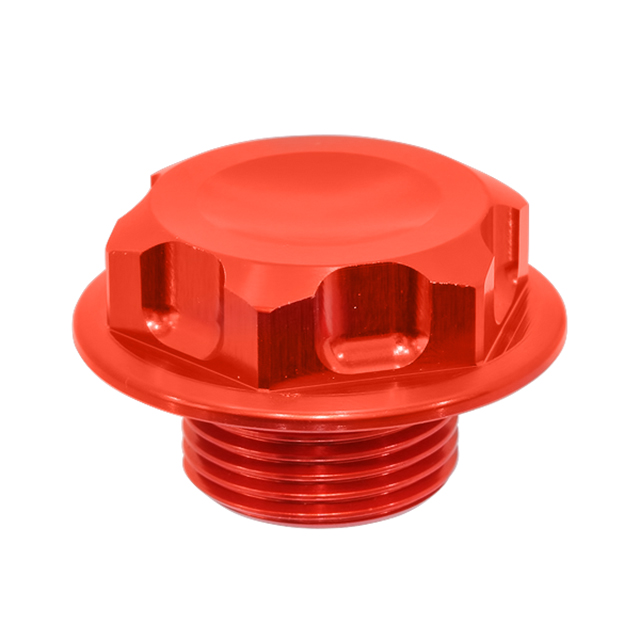 Steering stem nut bolt, CNC machined for BETA 125 RR, 250 Xtrainer ; HUSQVARNA TE 125, FE 350 Orange