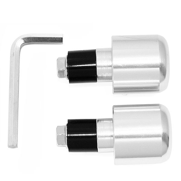 Handlebar end silver 