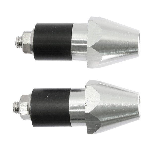 Bar end silver 17mm