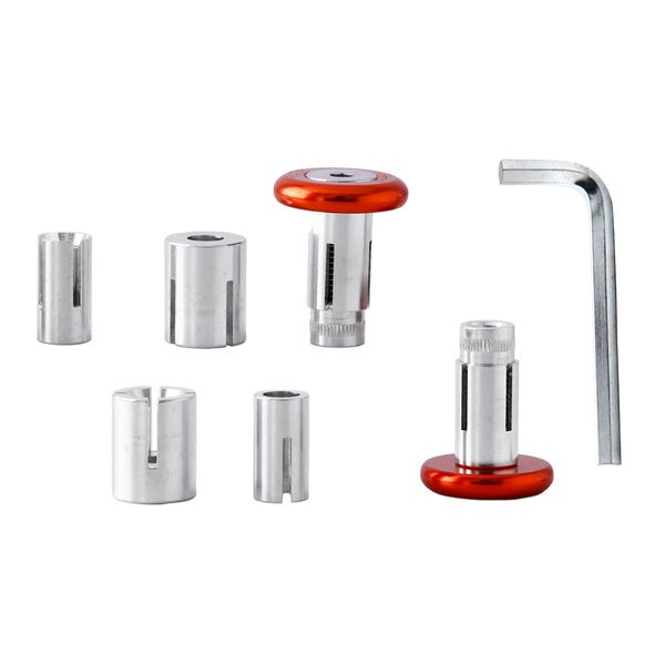 Bar end plugs alloy 3 piece 29mm fit:12mm/14mm/18mm