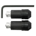 Universal bar end, D/22mm iD/14-19mm