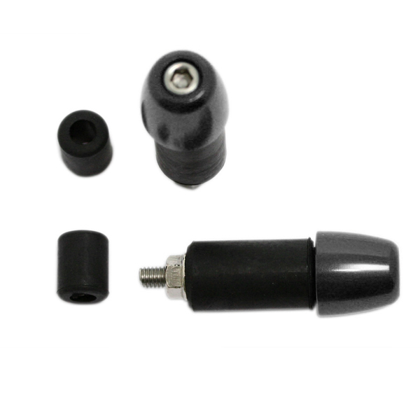 Universal bar end, D/22mm iD/14-19mm