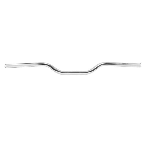 Superbike bar chrome for street bike, 29" wide, 2.5" rise, 4.75" pullback, 4.75" center