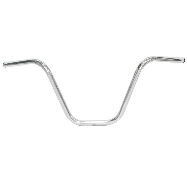 Chrome bar steel ape hangers, plain type, W/32", R/12", P.B/7.5", C.W/5.5"