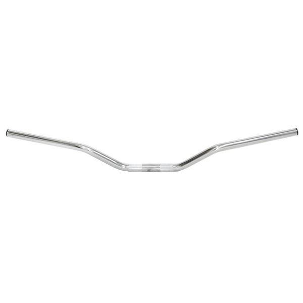 Plain 7/8'' universal street bar chrome for street bike, (W)32", (R)3.25", (PB)3.75", (CW)5.5"