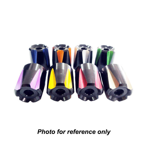 Universal aluminum bar end, M6 (2pcs/set)