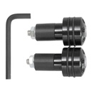 CNC bar end with 2 rubbers (17mm)