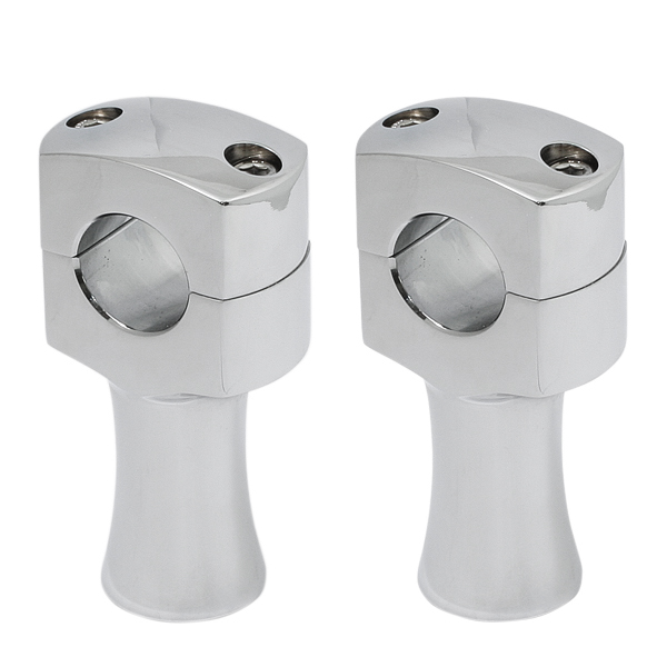 Chrome aluminum riser bamboo type 3'' fit 1'' bar