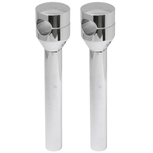 Chrome aluminum round riser H: 8''
