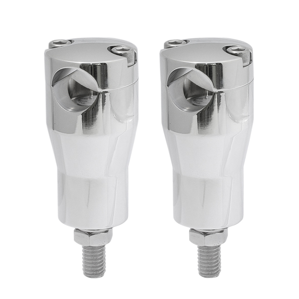 Chrome steel round riser with bolts H: 5''