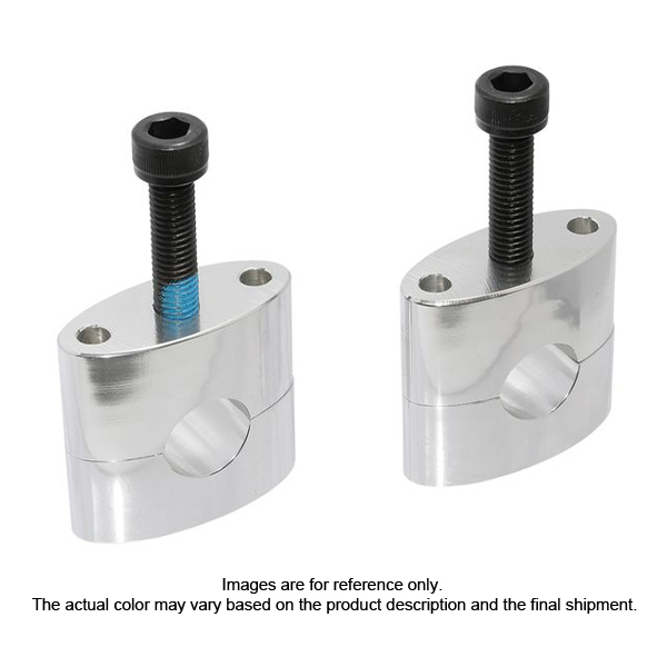 Alloy handlebar clamps with high polish & anodized