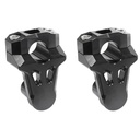 Alloy handlebar clamps with high polish & anodized 