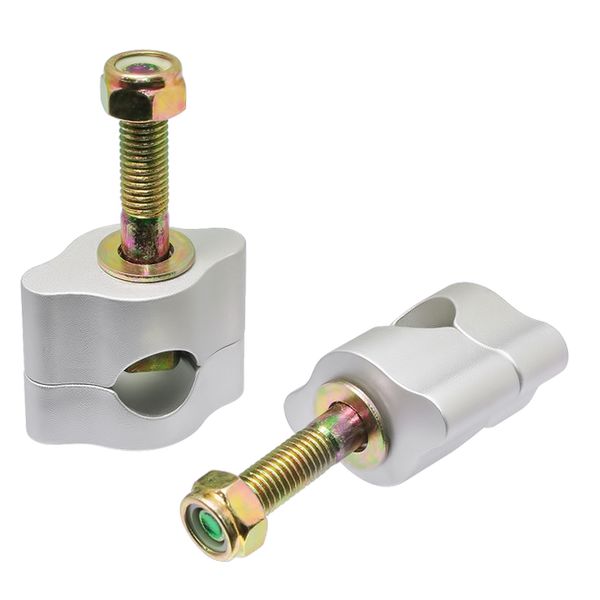 Alloy handlebar clamps with high polish & anodized