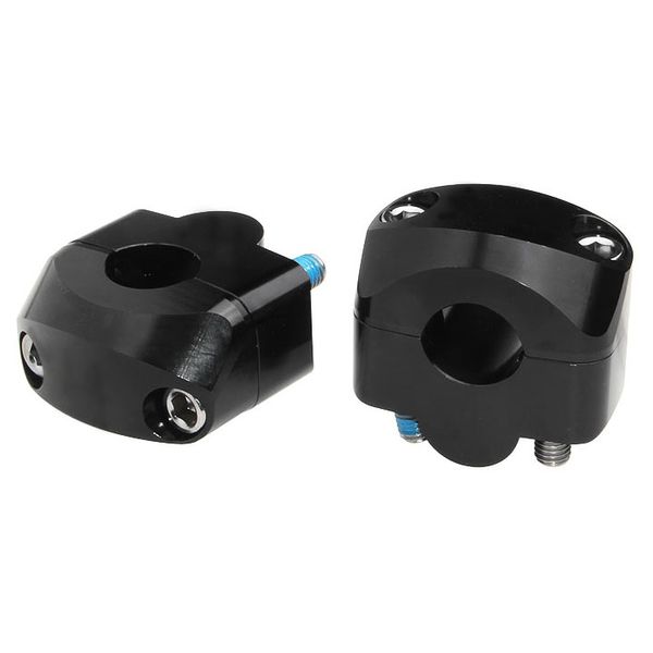 Black universal solid bar mount kits bar bore: 22.2mm