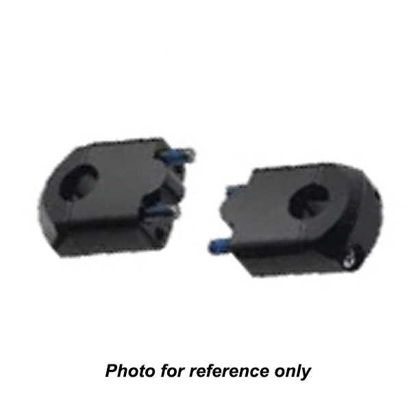 Black universal solid bar mount kits bar bore: 22.2mm