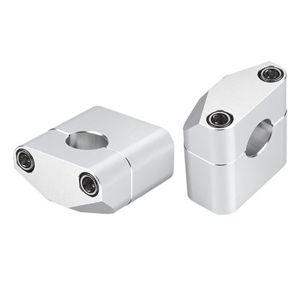 Soild tapered riser black 22.2mm AL6061