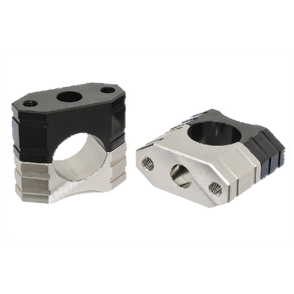Alloy handlebar clamps red 28.6mm