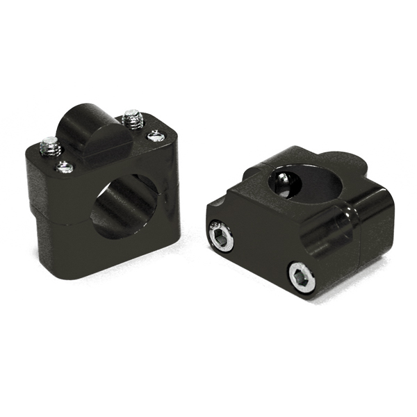 Alloy handlebar clamps 28.6mm with high polish & anodized