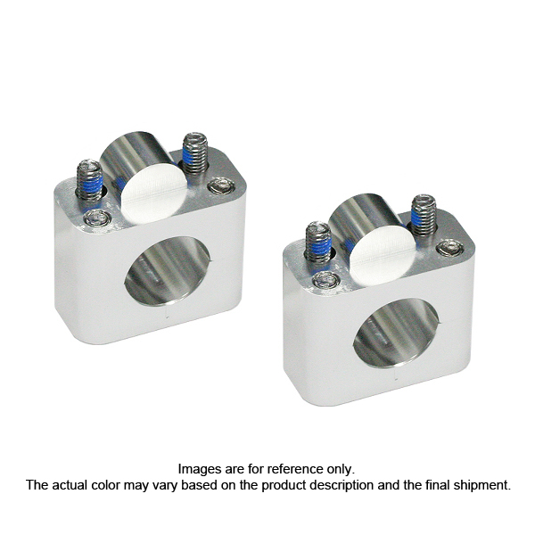 Alloy handlebar clamps 28.6mm with polish & anodized
