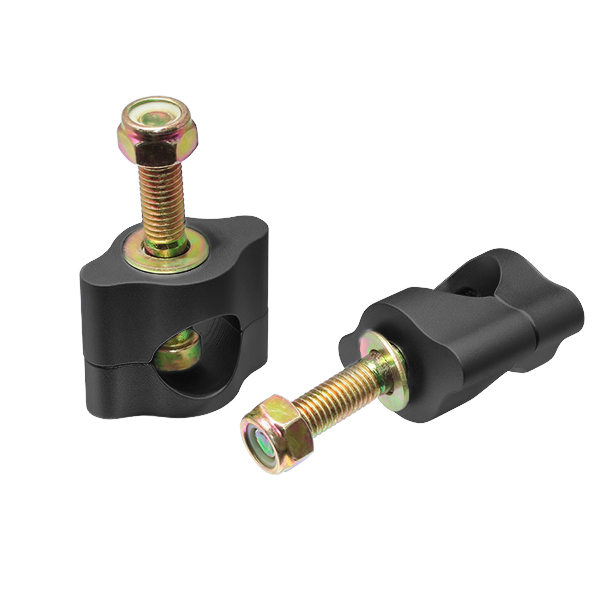 Alloy handlebar clamps 28.6mm with high polish & anodized