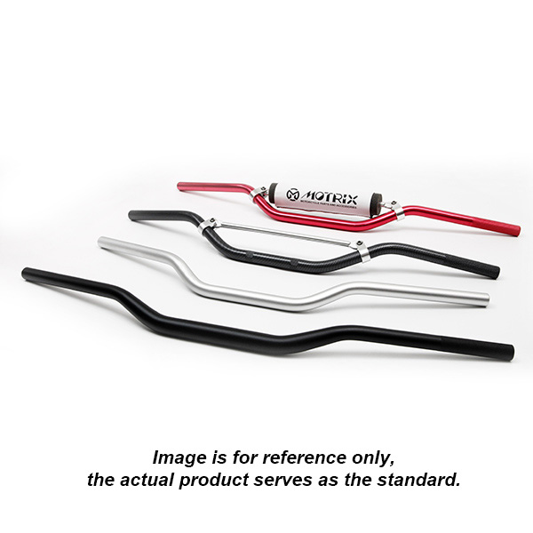 MX handlebar for 50cc and 80cc black 27 3/4''W x 4 1/2''CW x 4 1/2''R x 3 1/2''PB x 6''H black