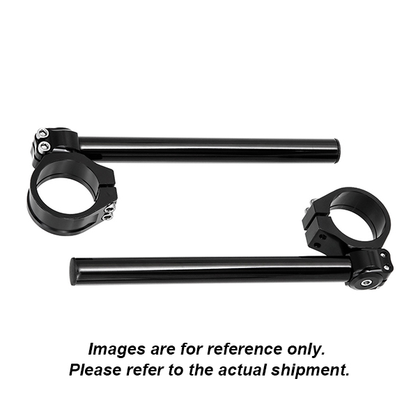 Clip-on handlebar (Fork mount I.D: 43mm) black for BUELL ME CYCLONE, HONDA CBR600